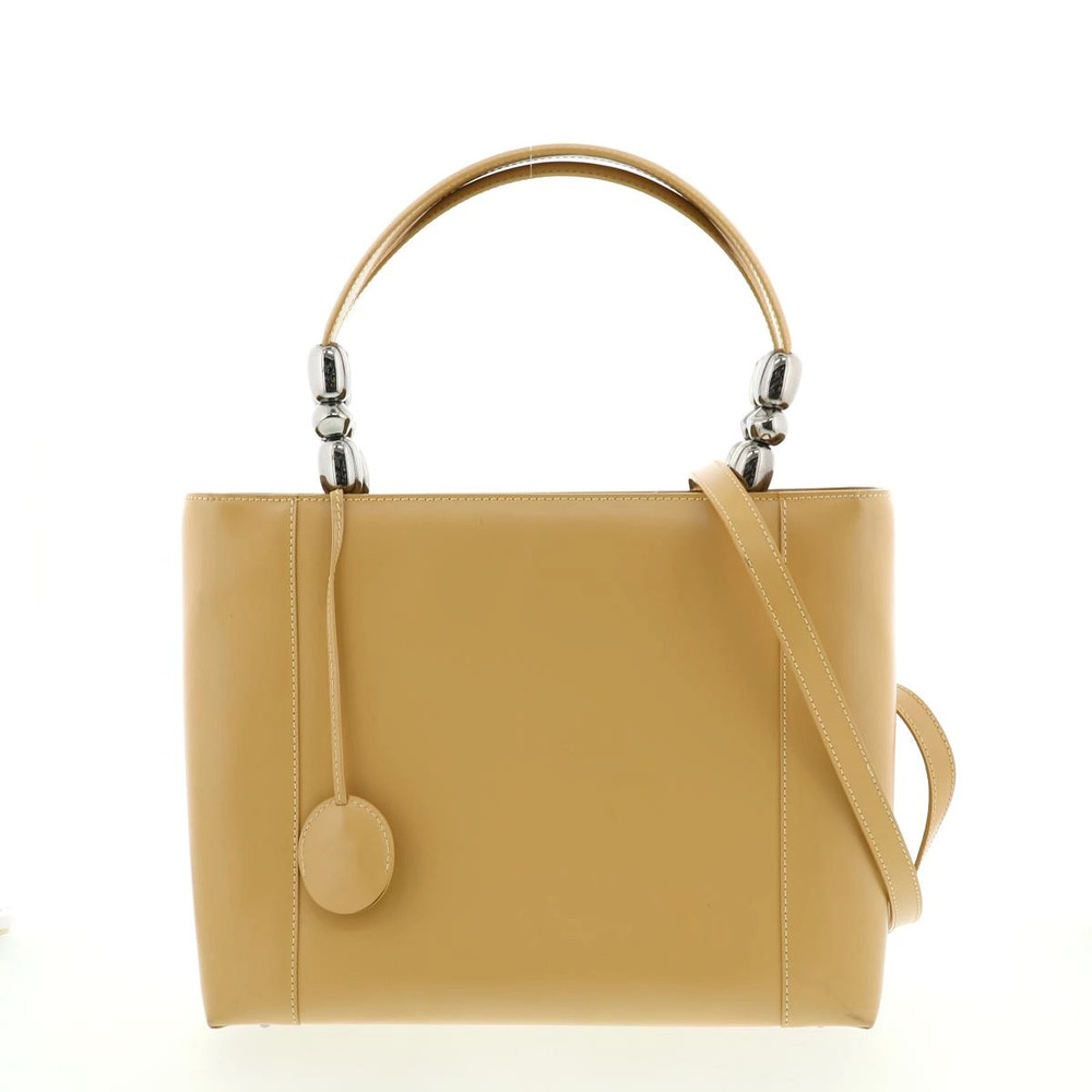 Dior Maris Pearl Handbag Beige CHRISTIAN 2Way BAG